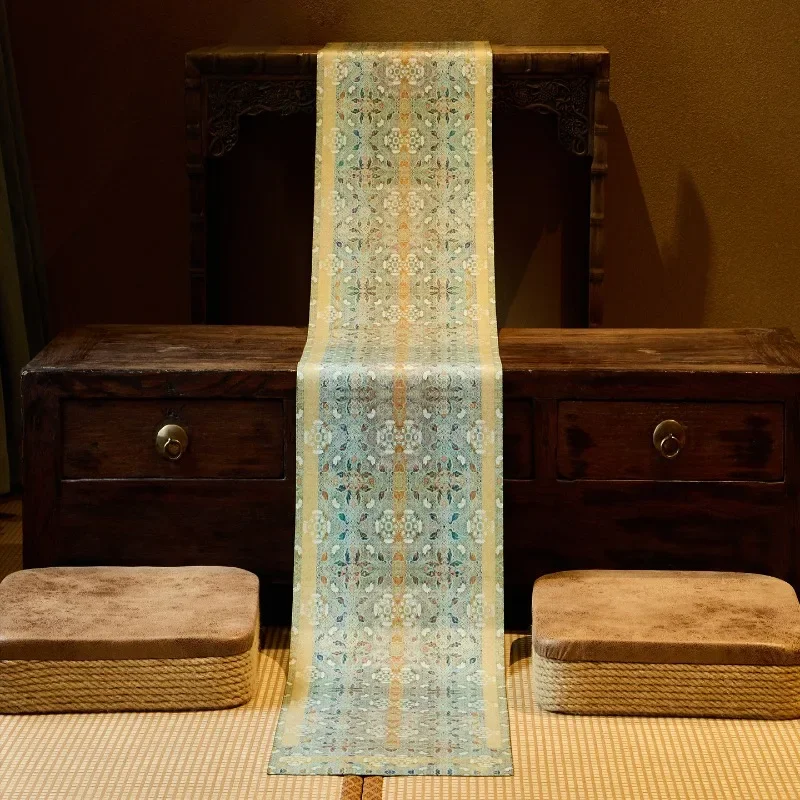 newOriginal Yongle Palace Xiangyun Tea Party Waterproof Chinese Table Flag Tea Flag Tea Table Tea Table Tea Mat Long Tablecloth