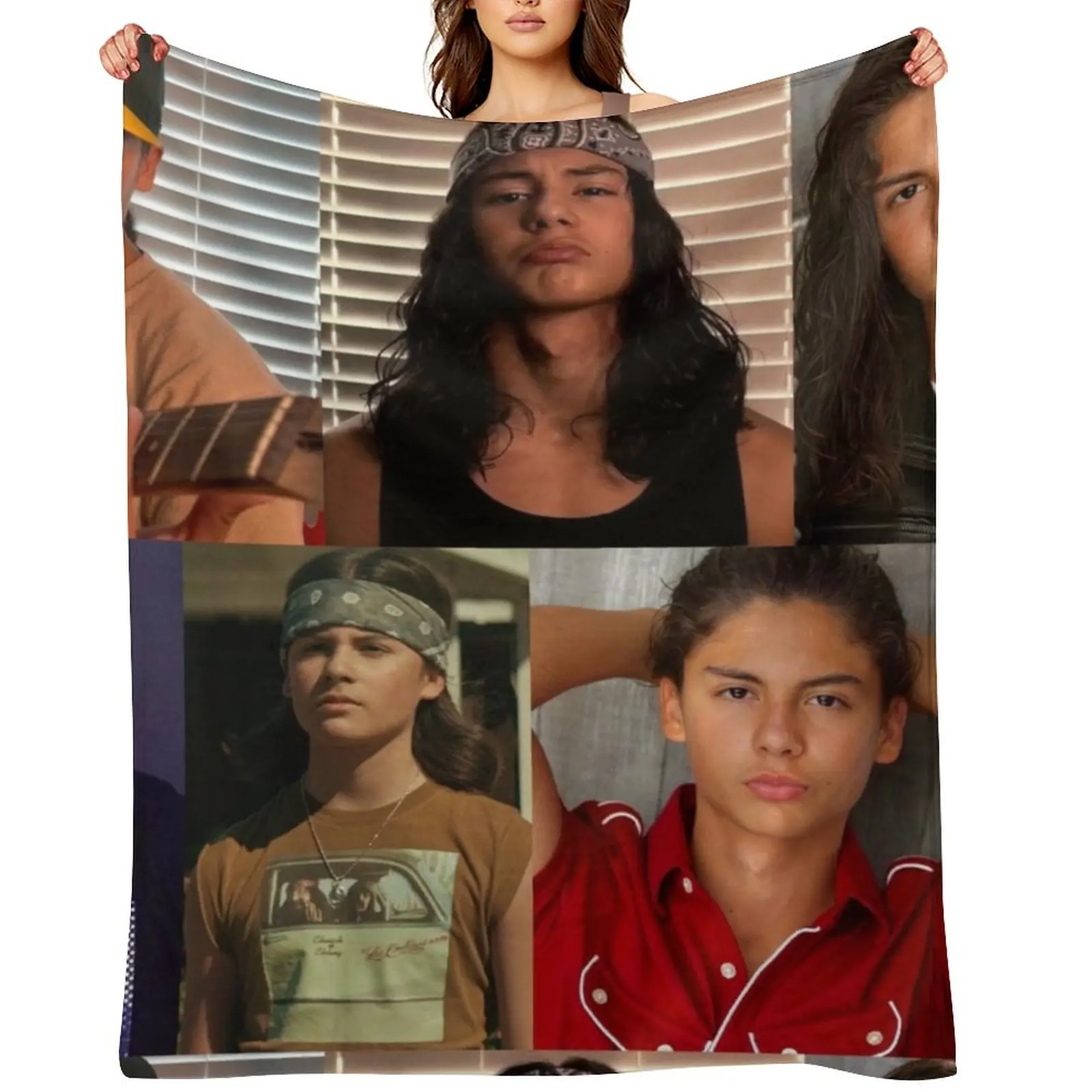 

Miguel Cazarez Mora Collage Throw Blanket Flannel Fabric Thins Retros warm winter Blankets