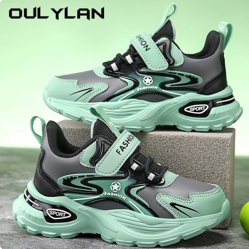 

Студенческая универсальная обувь на мягкой подошве, противоскользящие износостойкие кроссовки из ЭВА, удобная спортивная обувь для кампуса, кожаные водонепроницаемые кроссовки