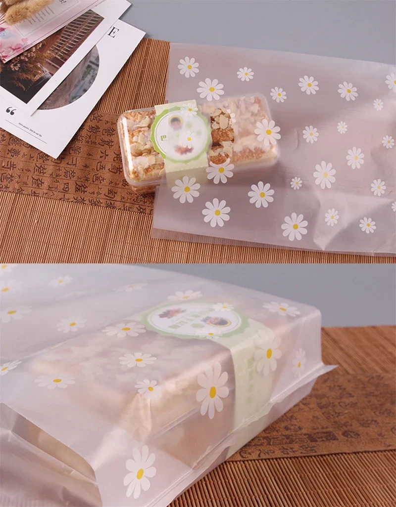 50 stücke Kunststoff Geschenk Tasche Mit Griff Weihnachten Hochzeit Party Organizer Süßigkeiten Kuchen Verpackung Taschen Merchandise Einkaufstaschen Neue – Detail 9