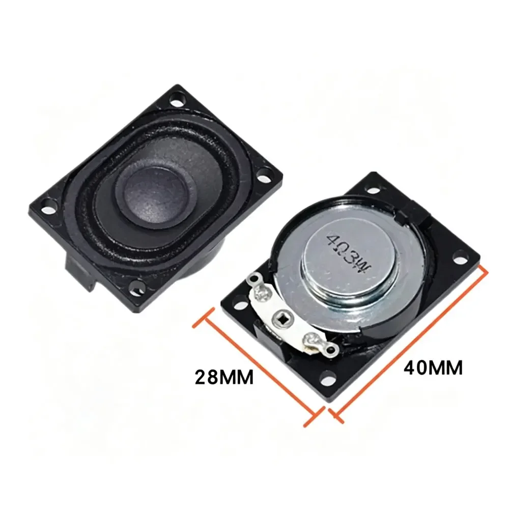 2pcs LCD Monitor/TV Horn 2W 8R 4Ohm 3W 4028 2840 Loud Speaker 8 Ohms 2 Watt 8R 2W 40*28MM Plastic Internal Magnetic Speaker