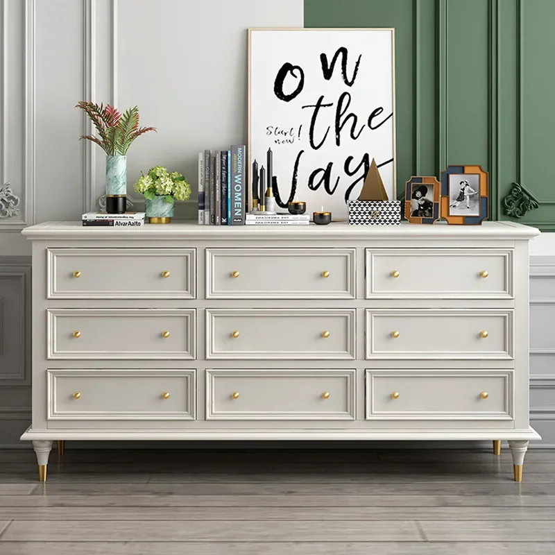 Bedroom chest, locker, simple modern drawer cabinet, hallway  living room solid wood