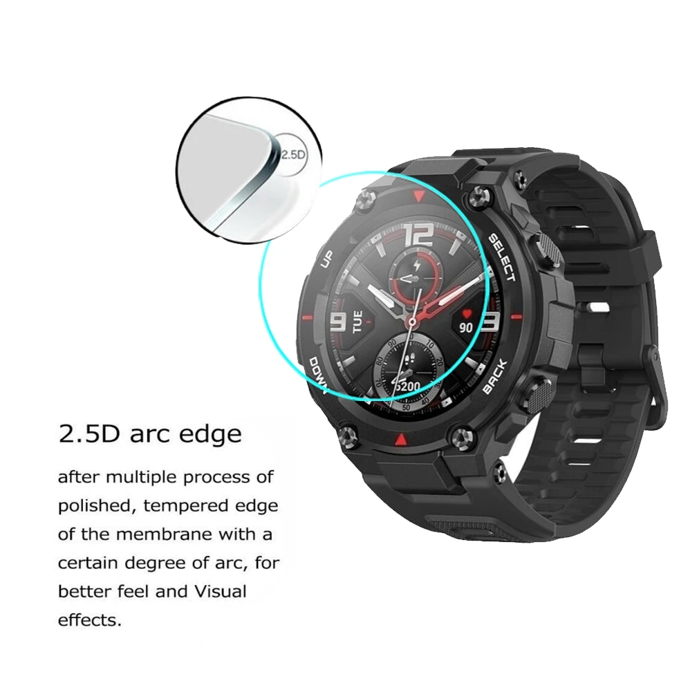 Tempered Glass Screen Protector for Huami Amazfit T-Rex Pro