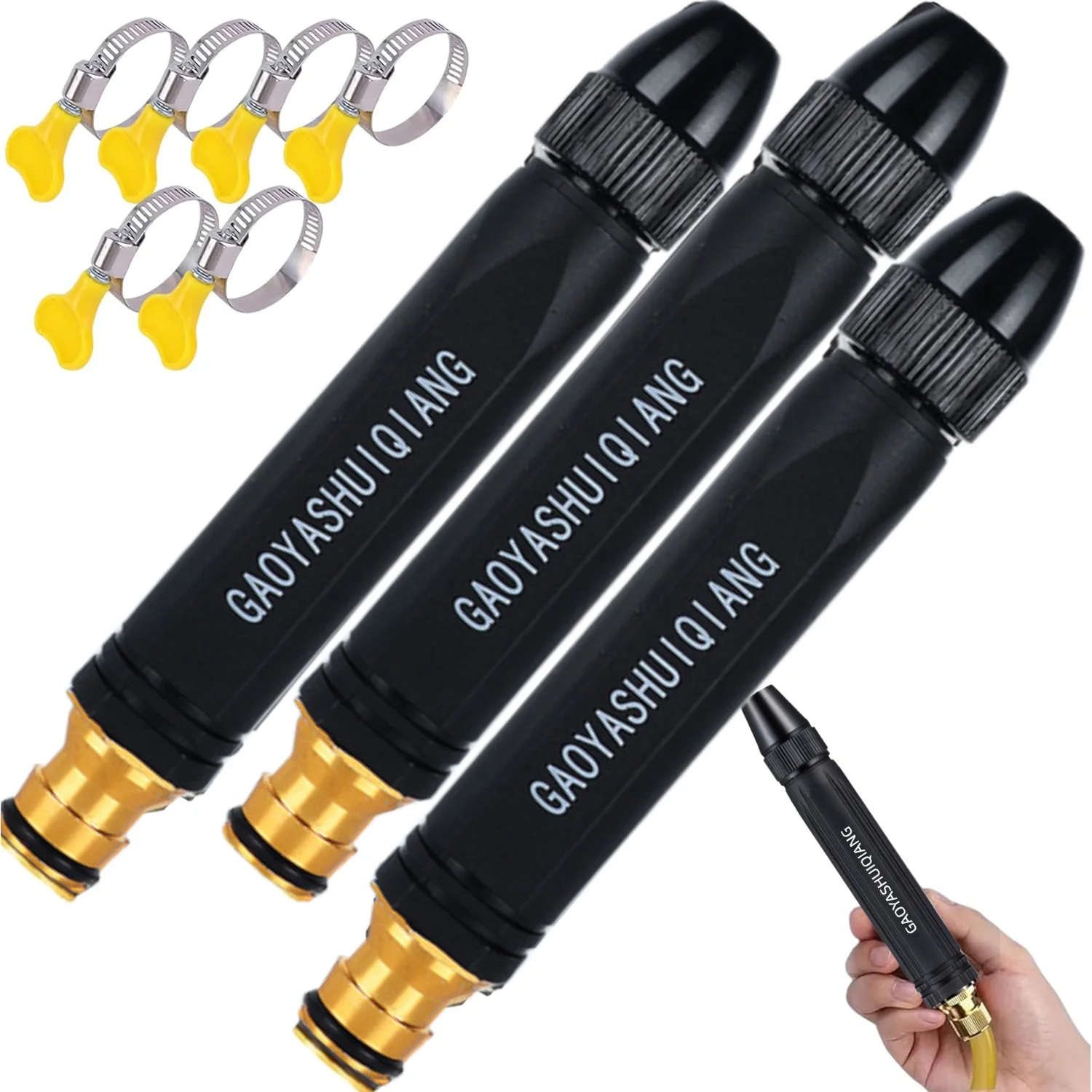 Powerful 3-in-1 high-pressure car wash & garden sprayer.Adjustable nozzles,booster jet,multi-function lawn sprayer.Fast cleaning