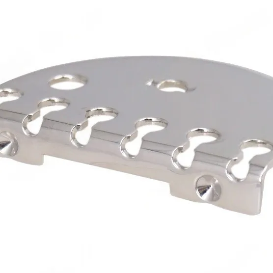 

Новый мост для электрогитары Drawboard String Bridge BG-6009, серебристый