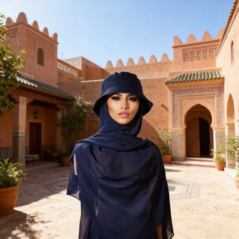 

Модный цельный головной убор-шарф: однотонная панама-шарф, летний солнцезащитный комплект, аксессуар для защиты от солнца