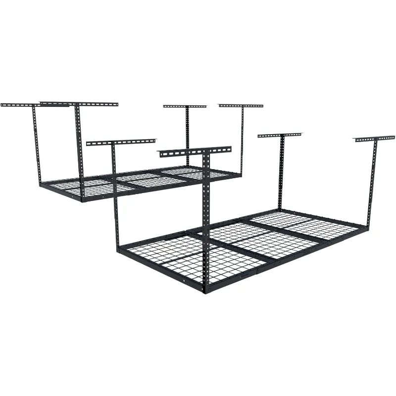 FLEXIMOUNTS 2 Pack 3x6 Overhead Garage Storage Adjustable Ceiling Storage Rack 72