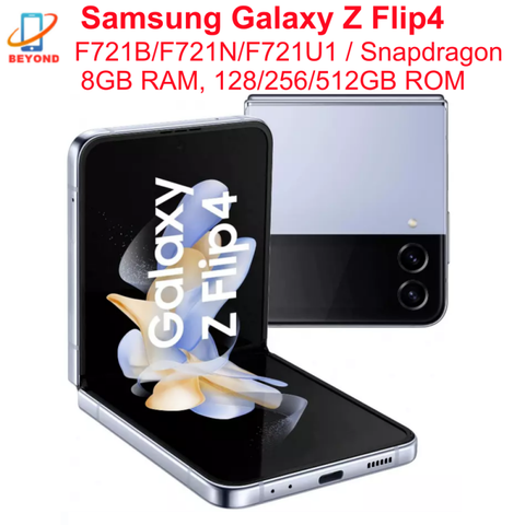 Samsung Galaxy Z Flip4 Z Flip 4 5G F721U1 F721B F721N 6.7" 8GB 128/256/512GB NFC Snapdragon Foldable Original 99% New Cellphone