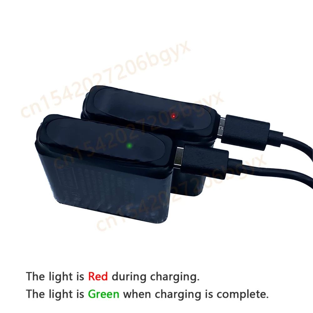 7.4V 3000mAh USB Rechargeable Li-ion Battery for Heated Clothes 22.2Wh Long-Lasting Power Bank for Vests Jackets Gloves Socks