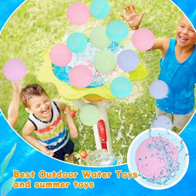 Nouveaux ballons d'eau réutilisables ballon d'eau rechargeable remplissage rapide auto-scellant bombe à eau balles anti-éclaboussures pour enfants piscine