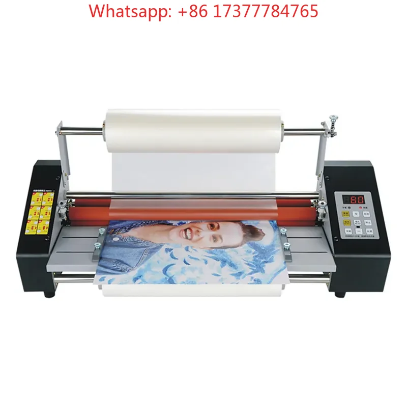 WD-9350T  220V/110V Electric Laminator Machine 350mm A4 A3 Thermal Lamination for A6 Paper Size Hot & Cold Roll Laminating