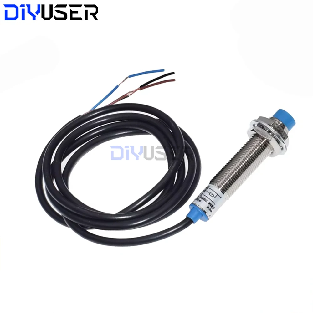 LJ12A3-4-Z/BX مستشعر القرب الاستقرائي NPN NO تيار مستمر 6-36 فولت 4 مللي متر كشف التبديل للأتمتة الصناعية باستخدام الحاسب الآلي