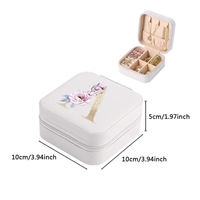 2026 جديد A-Z صندوق مجوهرات شخصية مجوهرات للبنات صناديق مجوهرات السفر مع فكرة هدية الفتيات لعيد الميلاد والعطلات