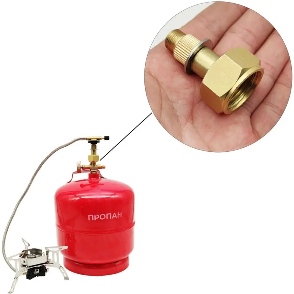 

Aluminum Alloy Liquefied Cylinder Connectors Connector Gold Towngas Stove Conversion Head Burner Convert Head LPG Tank