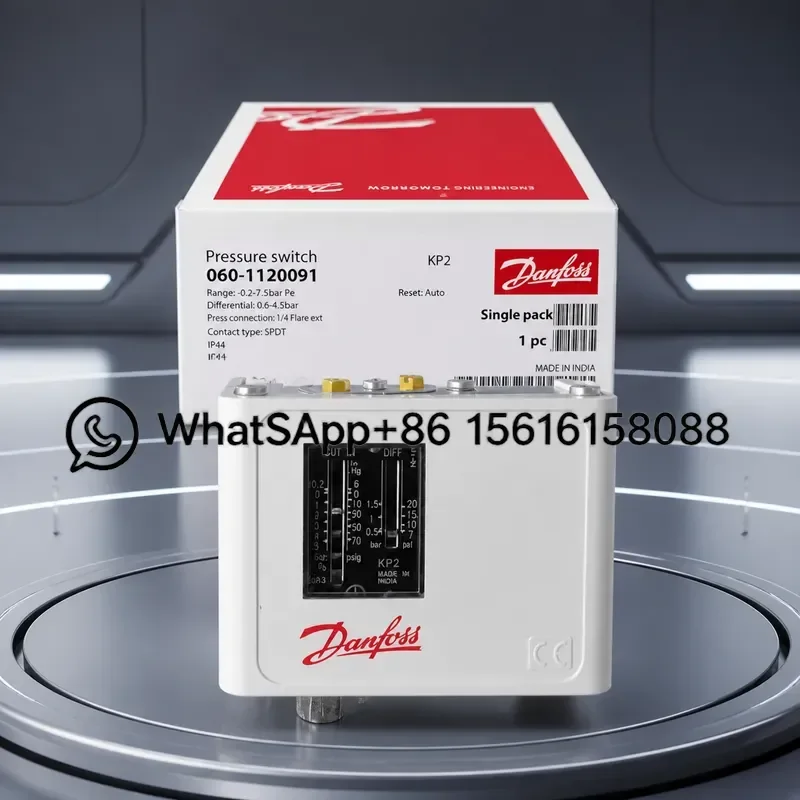 Original Danfoss Pressure Controller KP2 060-112091 Pressure Switch for Air Conditioning Compressor Protection HVAC