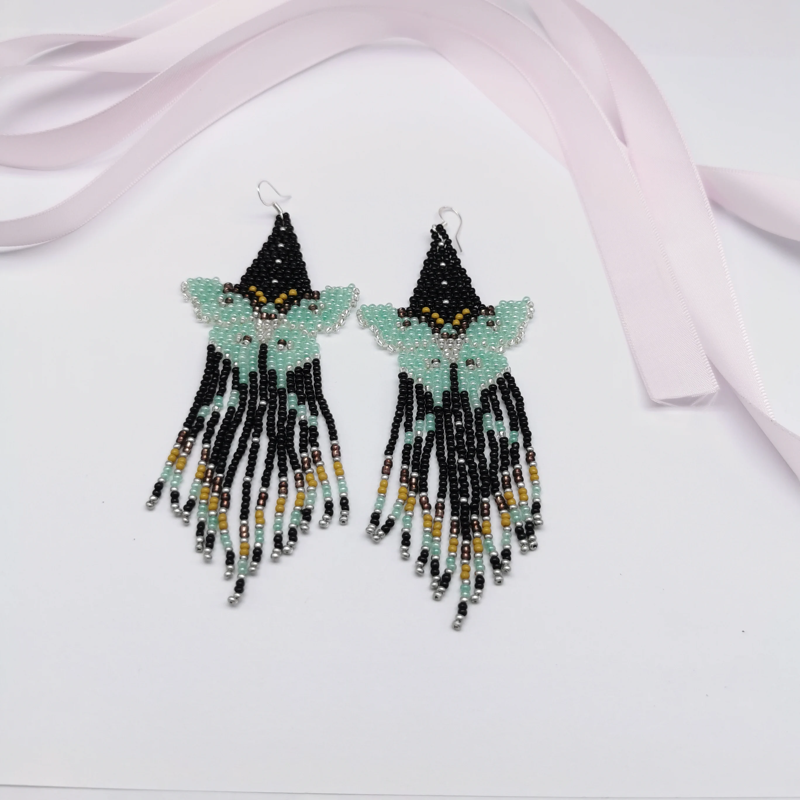 Rice bead earrings  Hand woven  fashion  butterfly  personality  Beading  Simplicity  Bohemia  alloy  ma\'am  Fringed earrings