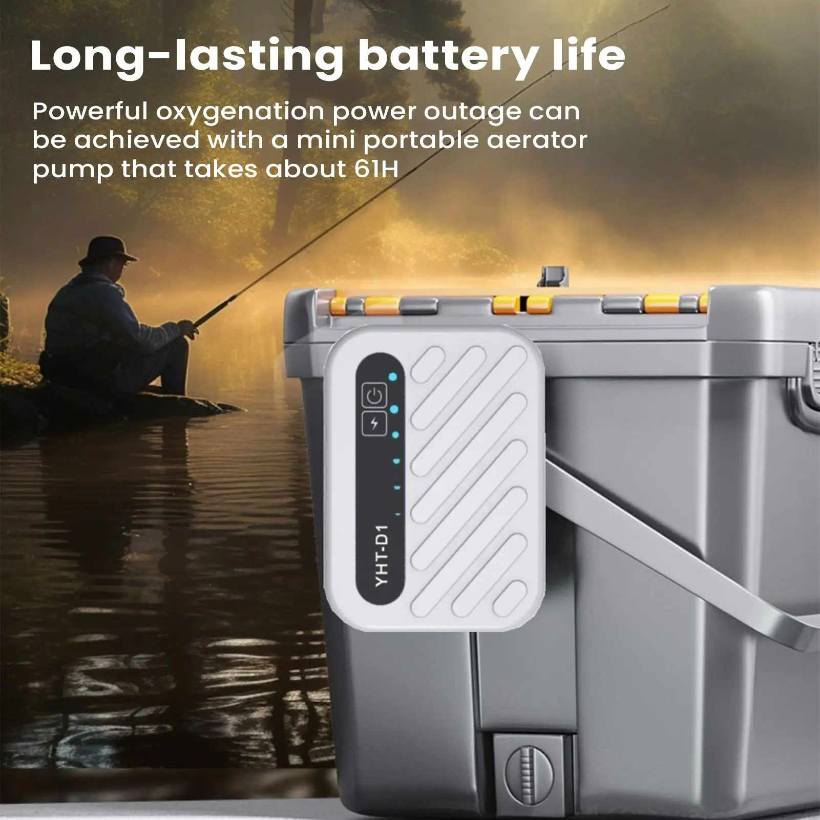 مضخة هواء لحوض السمك المحمولة الصيد السحر مهوية USB شحن مهوية المياه للخارجية داخلي بركة الزراعة المائية السلاحف