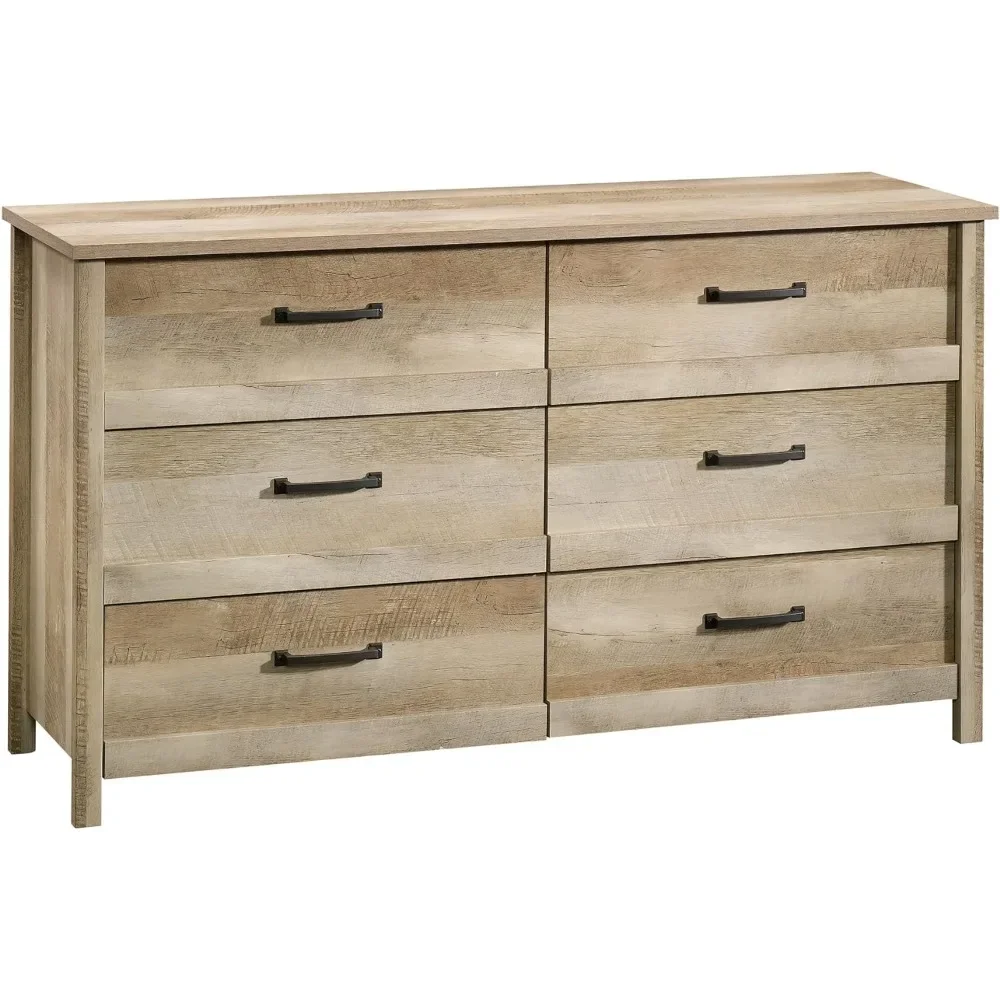 Drawers, large capacity six drawers, Cannery Bridge 6-drawer dressing table, Lintel Oak finish, dressing table,