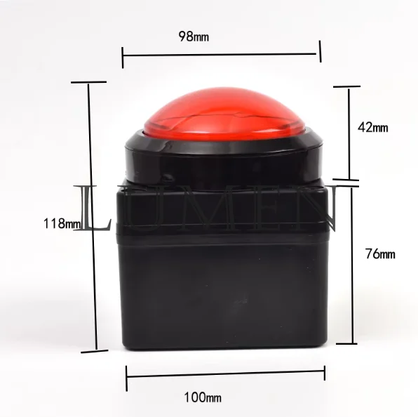 100MM USB Custom Button Remote Control Buzzer Switch Lottery Computer Mouse Shortcut Keyboard 2m