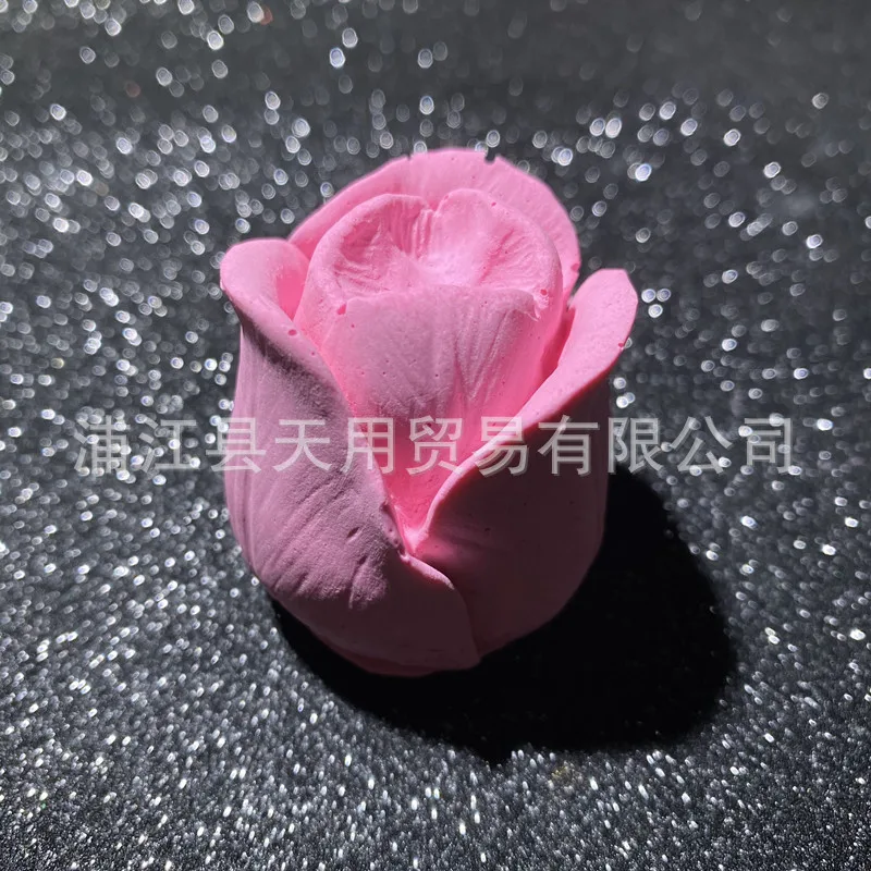 Diy 3d Tulip Flower Handmade Soap Epoxy Mold Aromatherapy Gypsum Candle Fragrant Stone Ornaments Decoration Silicon Mould 15-959