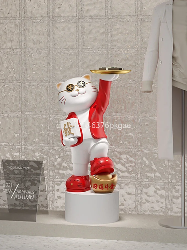 Zhaocai Cat Opened Decoration Shop Door Festive Zhaocai Living Room Home Decoration Moving To A New Home Gift