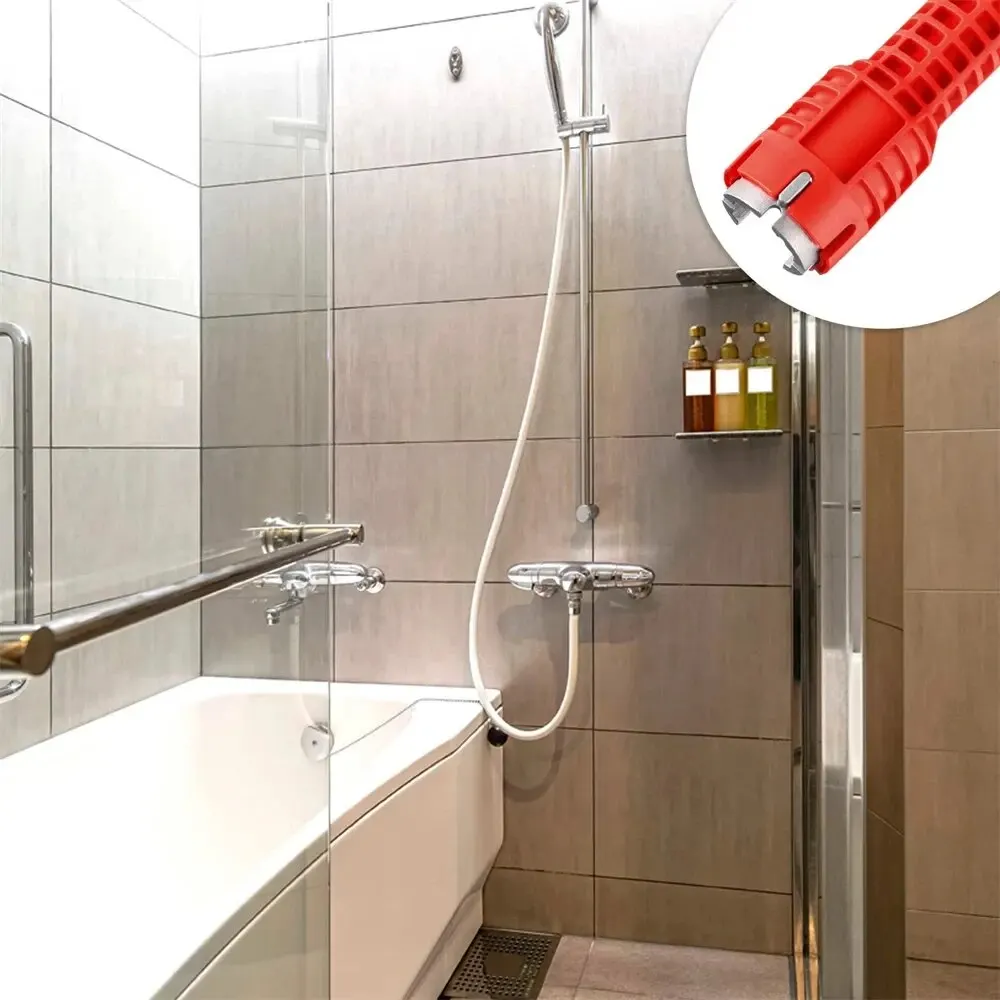 Imagem -06 - Multifuncional Ângulo Válvula Aquecedor de Água Ferramenta de Reparo de Encanamento Universal Chave de Banheiro Torneira e Pia Instalação 12 em Conjunto