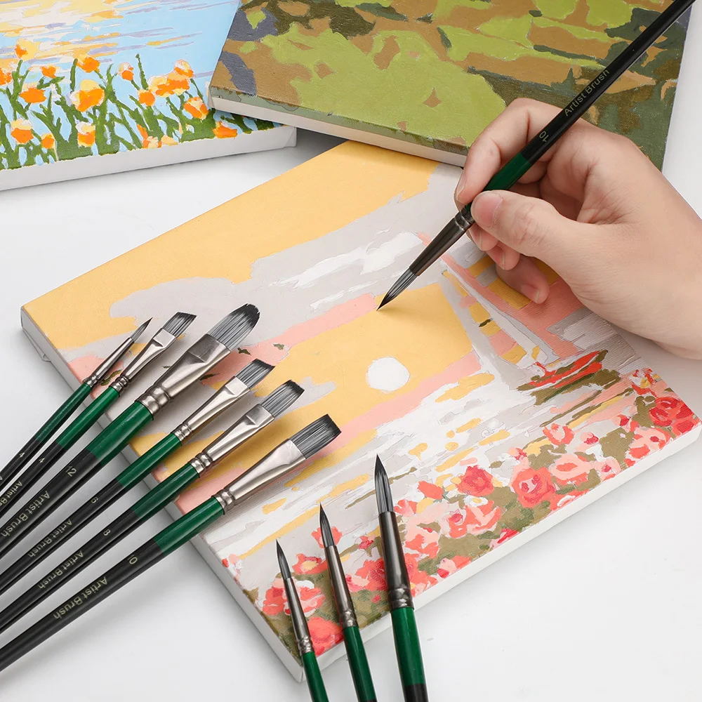 BOMEIJIA 6-Piece Paintbrush Set for Artists And Art Enthusiasts Quality Brushes for Various Painting Needs 3