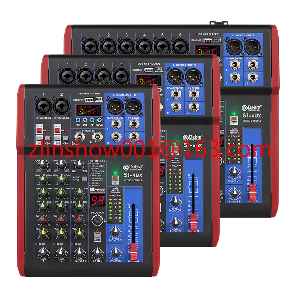 

Professional DJ Console Home Karaoke Stage Performance Audio Mixer Microphone Amplifier Controller Receivers Amplifiers
