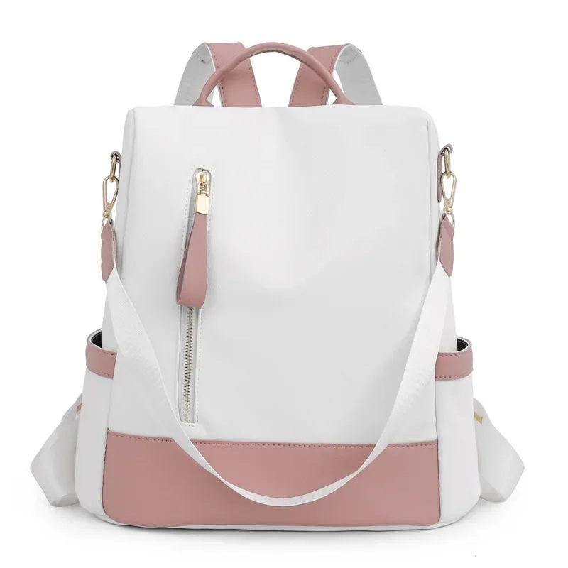 Dual-Color Multi-Purpose Backpack, Large Capacity, Suitable for College Students, Fashionable Travel Bag for Outings