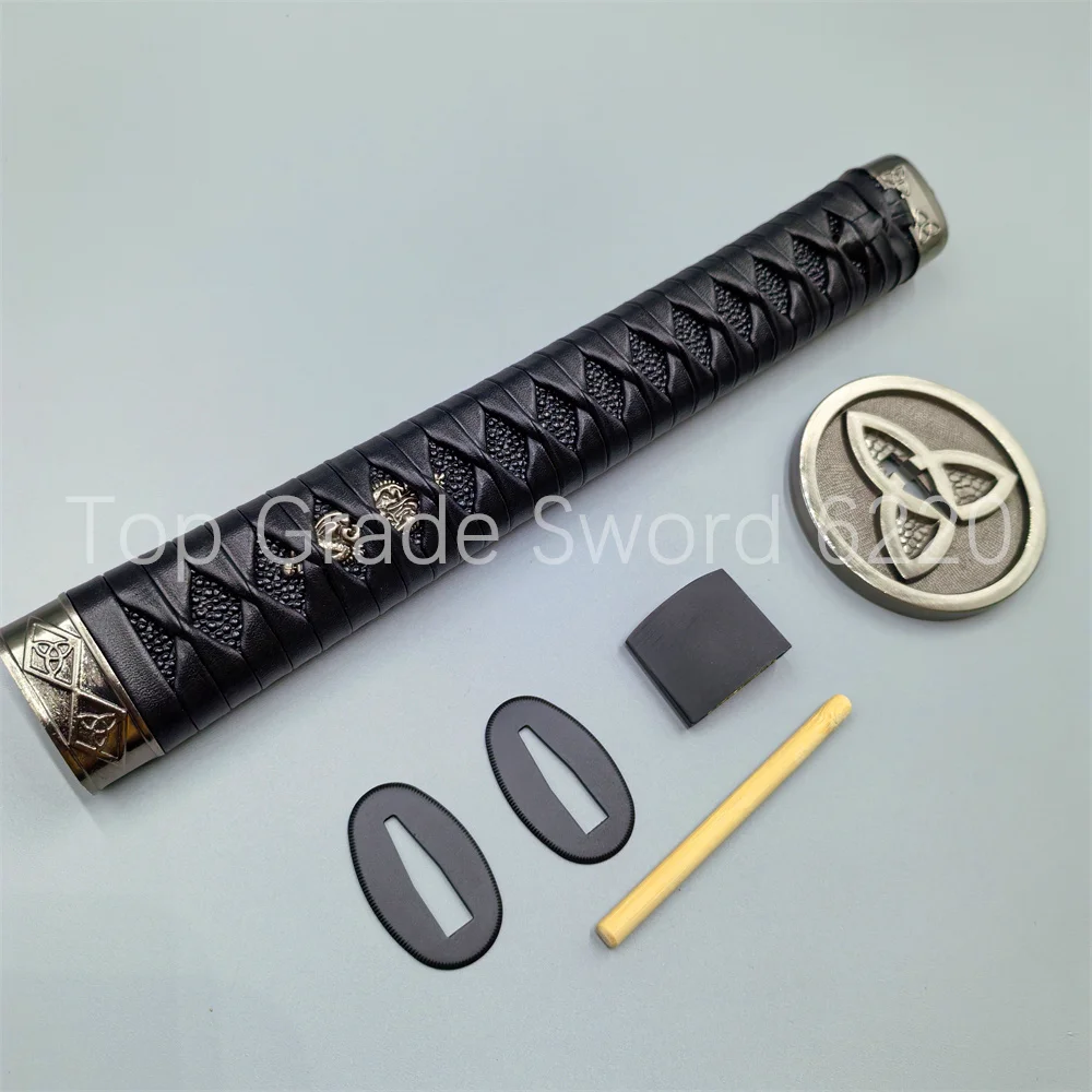 High quality Tsuka Handle Hilt Alloy Tsuba Handguard Guard Habaki Seppa For Japanese Real Japan Samurai Katana Sword Fittings