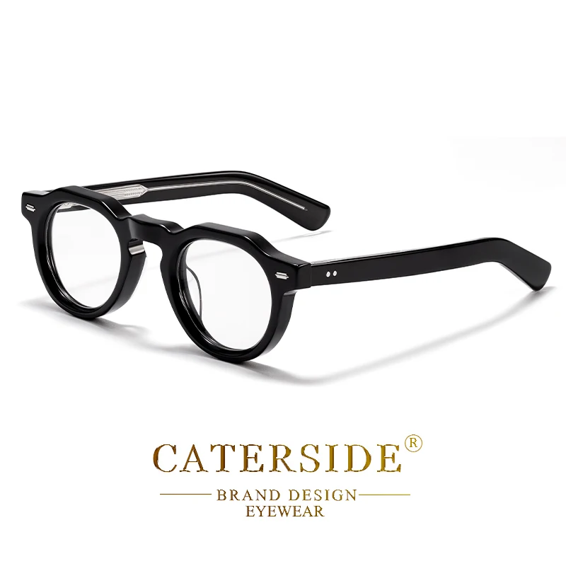 CATERSIDE Round Men's Optical Eyeglass Frame