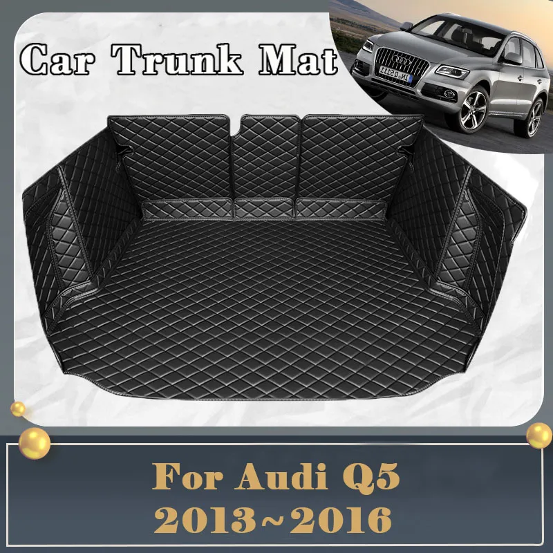 

Car Trunk Mat For Audi Q5 8R MK1 2013-2016 Dirt-resistant Fully Surrounded Trunk Mat Rear Cargo Tray Car Accessories 2014 2015