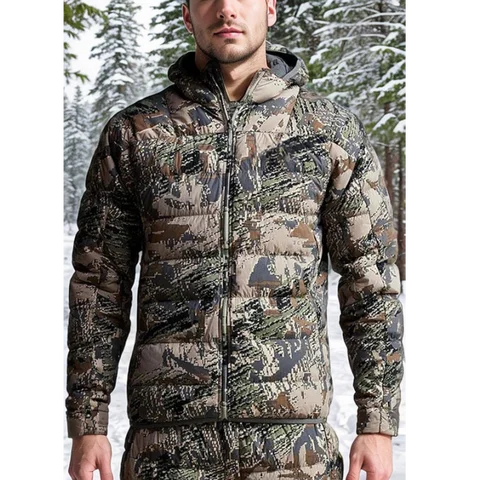 Ainfad Men's Kelvin light down jacket camouflage fishing hunting down wear