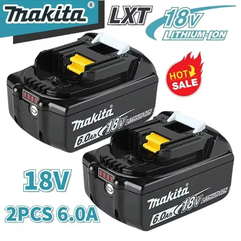 Makita Latest Upgraded BL1860 Rechargeable Battery 18V 6Ah Lithium for Makita 18V Battery BL1840 BL1850 BL1830 BL1860B LXT 400