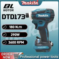 Makita DTD173 18V Cordless Impact Driver 180Nm Brushless Motor Electric Drill Wood/Bolt/T-Mode Wireless Drill Household Tool