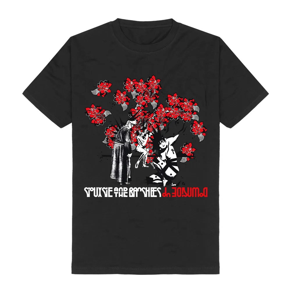 Downside Up T-Shirt Siouxsie and The Banshees Rock Band Tees Short Sleeve Cotton Summer Casual Tshirts Graphic Print Merch Tops
