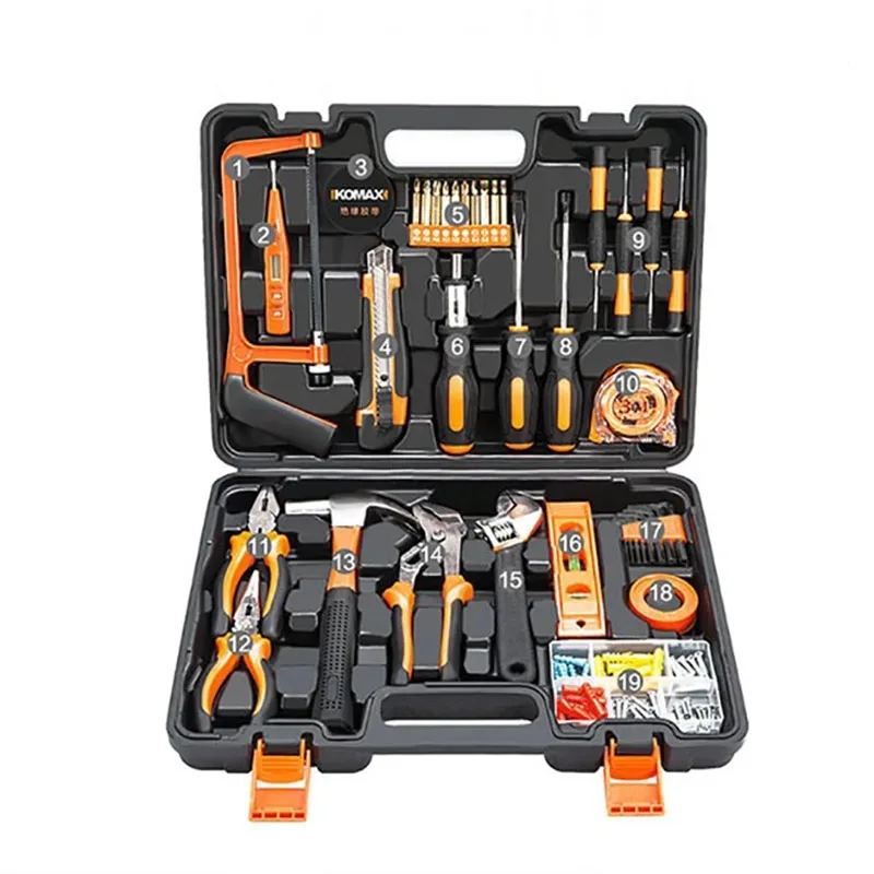 Complete Tool Kit Professional Mechanic Car Repair  Drill Toolkit Electrician Woodwork Handy Household Maintenance Tools Product