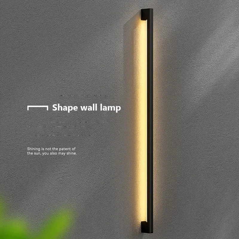 modern indoor long line strip estilo lampada de parede simples quarto corredor luz led long light villa atmosfera corredor estilo decoracao home 01