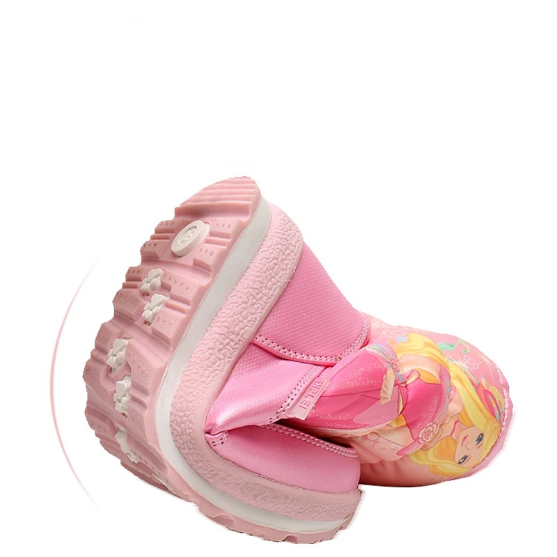 Real Wool Children Snow Boots Winter Warm Kids Shoes Casual Sneakers Waterproof Girls Princess Shoes Natural Fur Child Boots