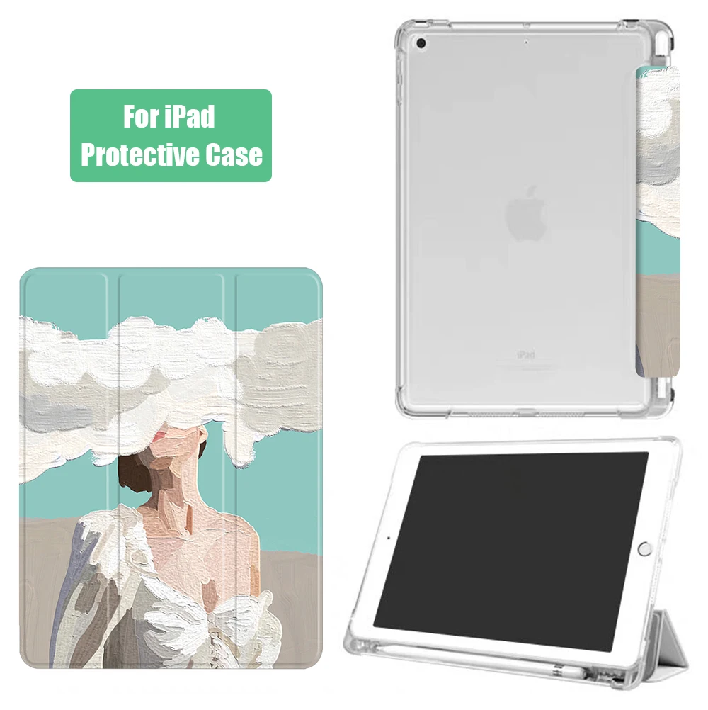 Oil Painting For iPad Air 4 Case 10.9 Pro 11 12.9 Mini 6 2021 For iPad Air 3 10.5 Air 2 10.2 9th 8th Generation Mini 5 4 Funda