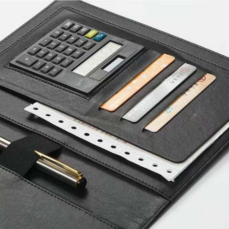 multi-functional A5 filing folder sales business manager contract folder office paper clipboard writing pad notepad calculator