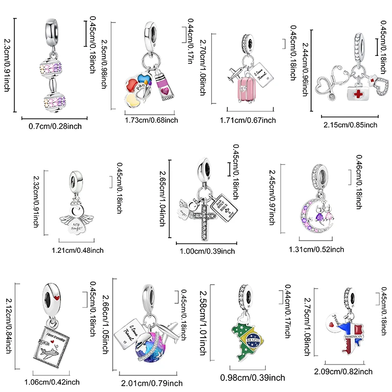 925 Sterling Silver Pink Crown Perfume Charms Beads Fit Diy Bracelet Necklace Making Gift Of High Quality Jewelry For Womens