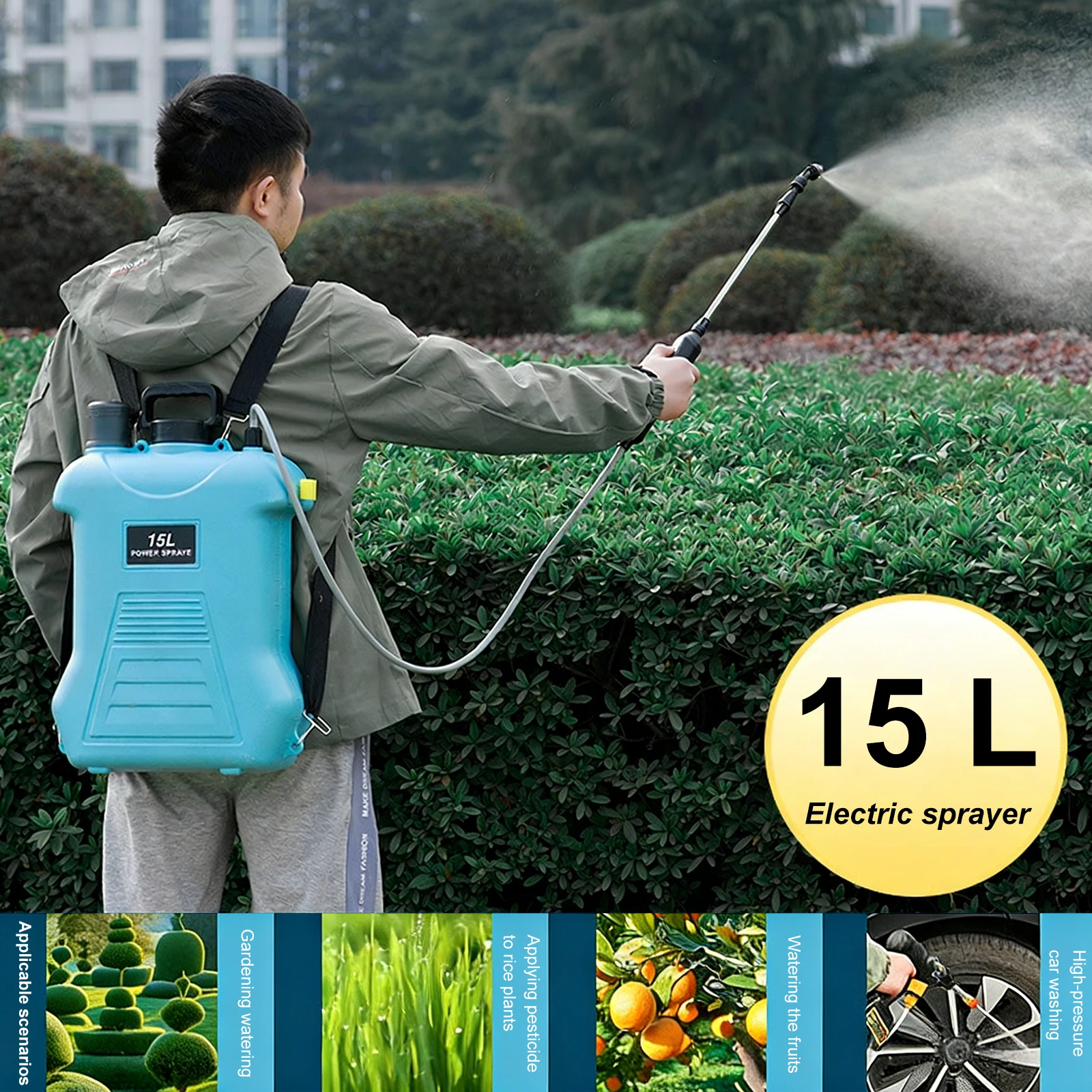 4 Gallon/15L Battery Backpack  - огляд і ціна Electric Sprayer Backpack