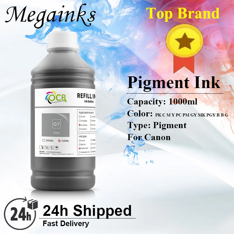 1PC 1000ml Pigment Ink For Canon PFI-706 PFI-306 PFI-301 PFI-206 PFI-101 PFI-106 PFI-704 PFI-701 PFI-702 PFI-8706 iPF 8400 8400s