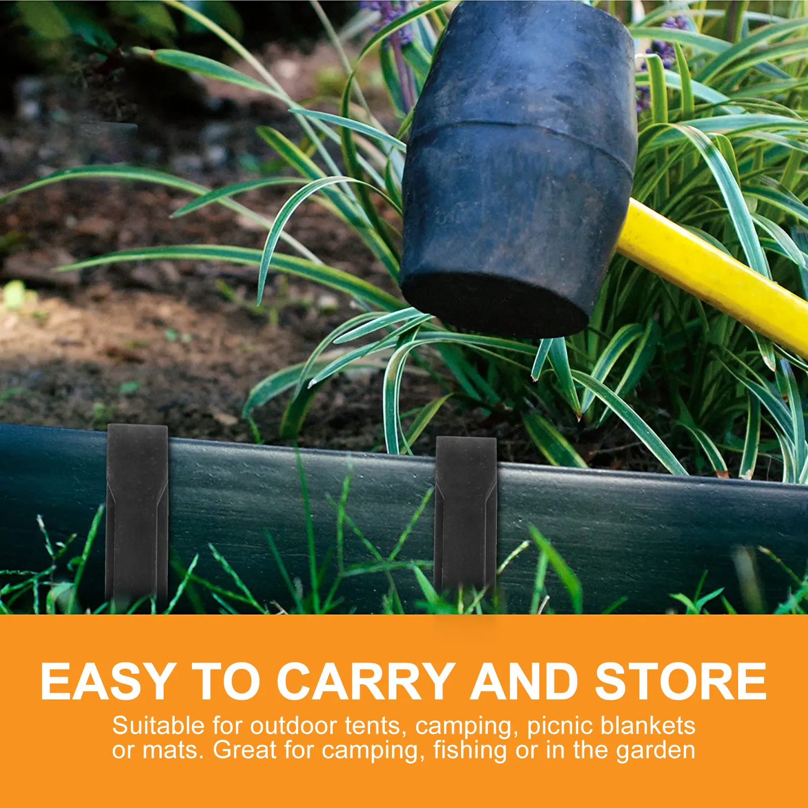 Plant Support Stake - 20Pcs Premium Heavy-Duty Pe Plastic Gardening
