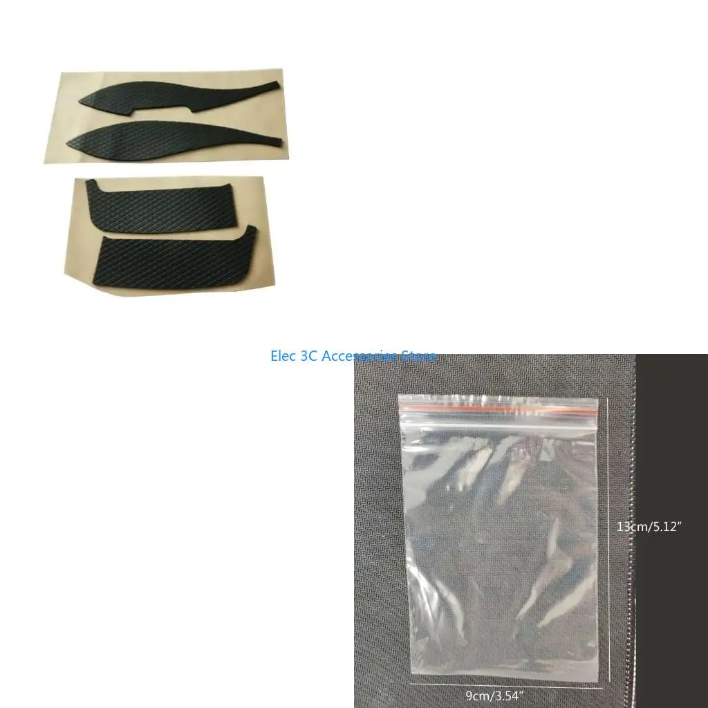 Y51A 2 Sets/Pack Mouse Skin Side Stickers Sweat Resistant Skates Pads For MX 2S / 3S Anti-slip Mouse Tape