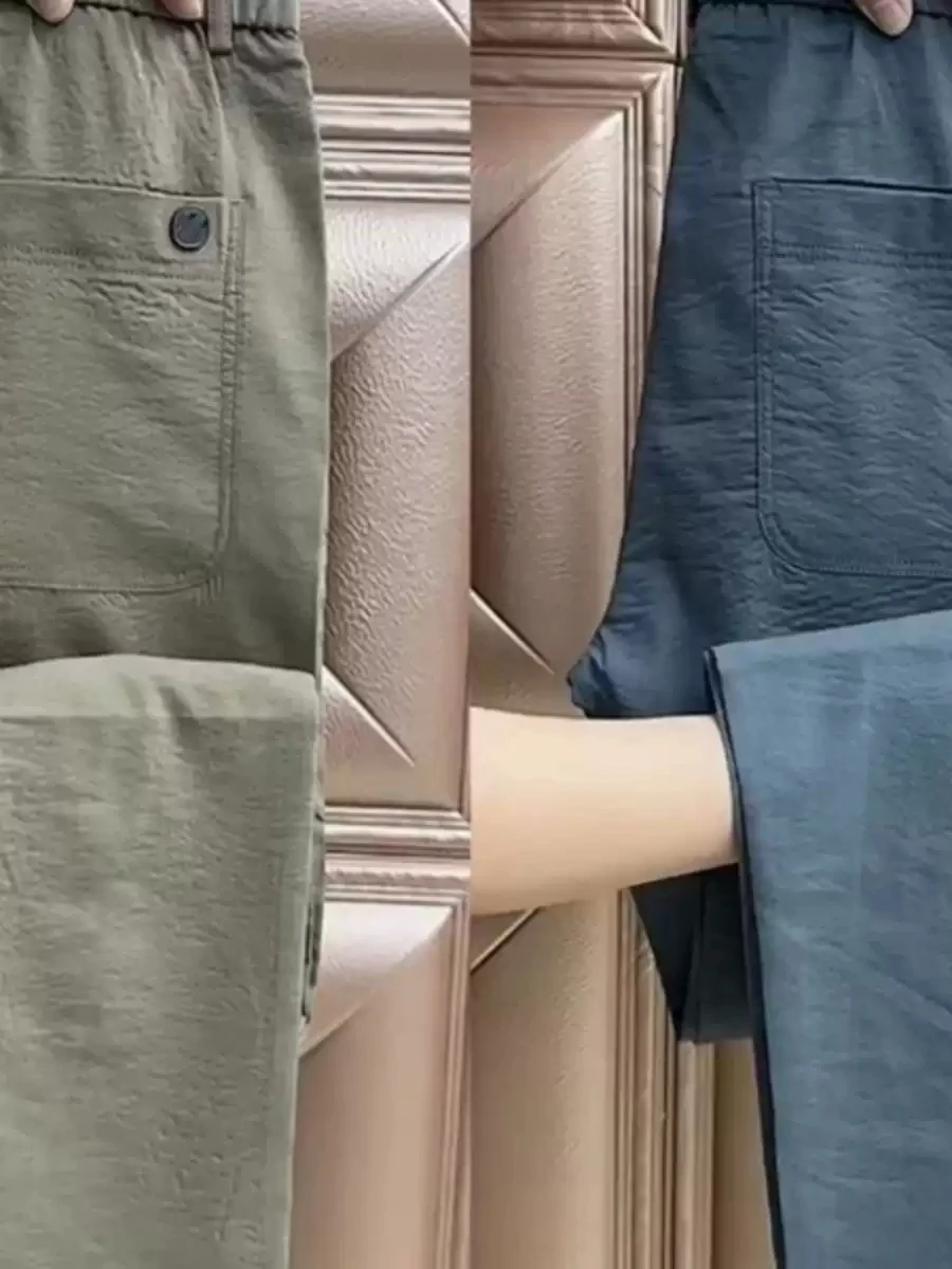 

Летние тонкие хлопковые льняные мужские брюки, прямые брюки свободного покроя, повседневные длинные брюки, удобные дышащие молодежные модные брюки