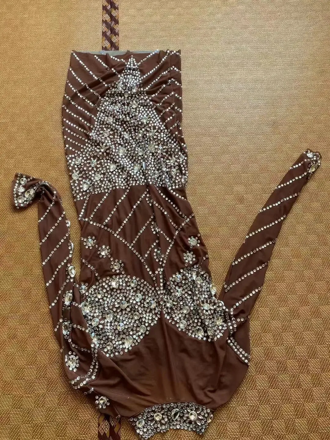 ZD جديد فضي الراين دنة فستان المرأة عيد ميلاد احتفال بلورات فستان صغير مساء أنثى المغني تظهر فستان مطاطي