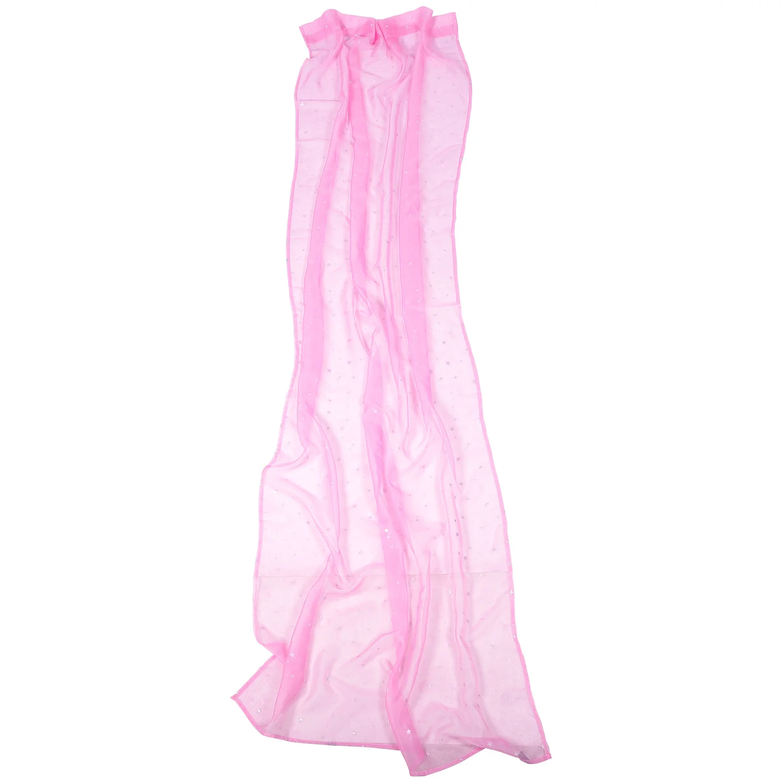 Премиум тюлевая штора 100x270 см с серебряной звездой