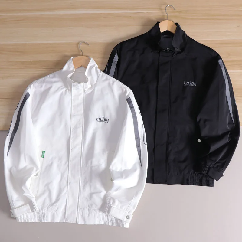 

Мужская куртка Sli Urban Faion с вышивкой и воротником-стойкой, повседневная спортивная верхняя одежда, весна-осень, длинный све